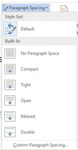 Word - Paragraph Spaceing