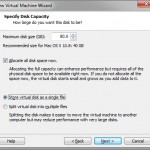 Hard Disk settings