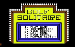 Golf Solitare, one of the many colorful games available for IMAGE BBS