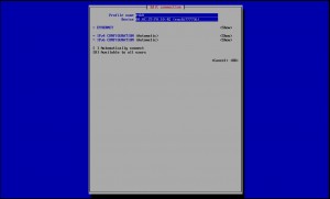 NM - TUI nic settings
