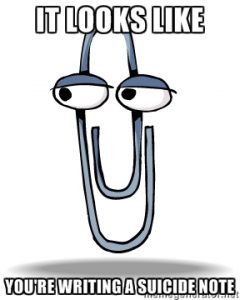 Clippy-Suicide Note